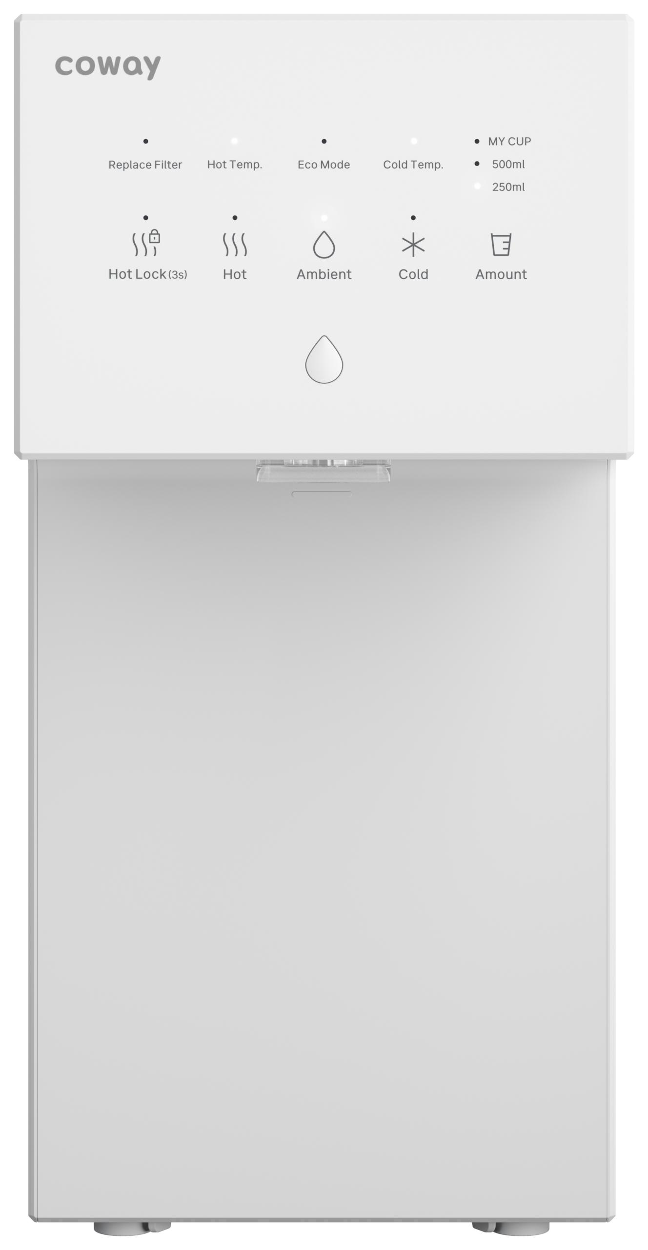 Coway NeoN tankless water purifier, Porcelain White, from AED 139/month